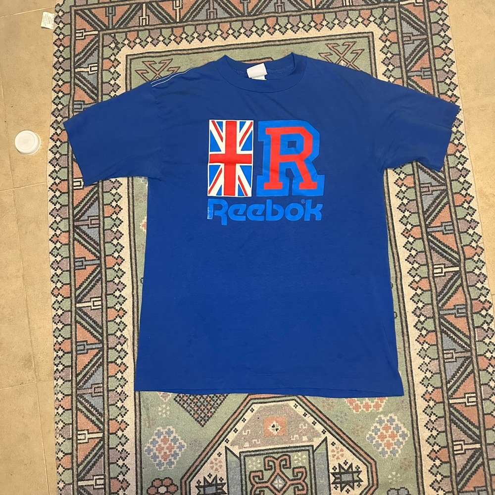 Vintage 80s Reebok Union Jack Tshirt